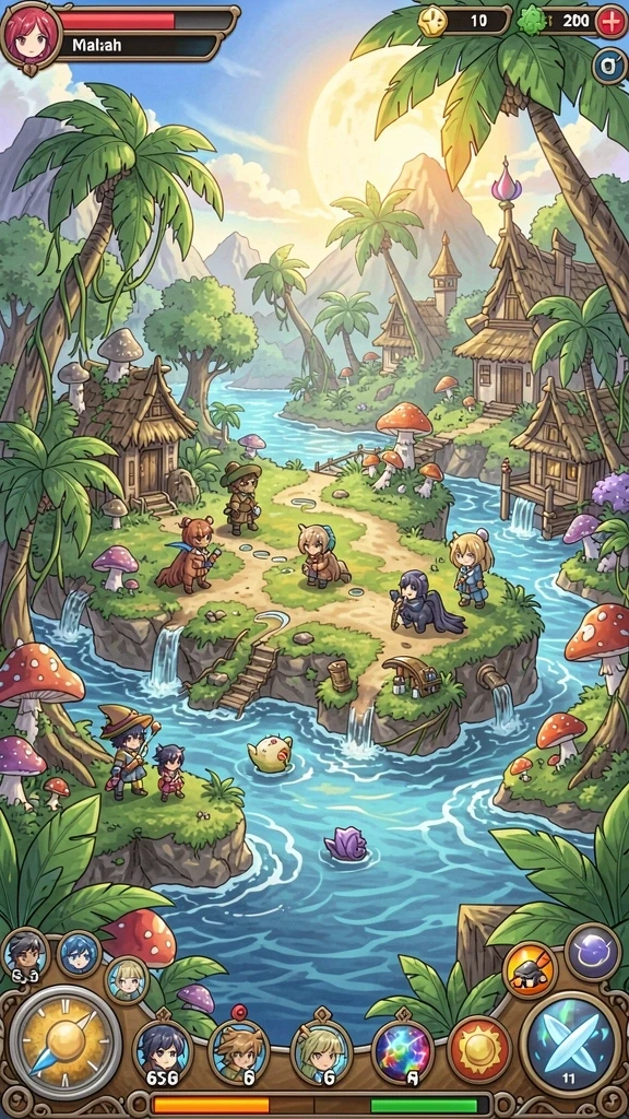 harapjp - Screenshot level dengan grafis yang menawan dan detail.